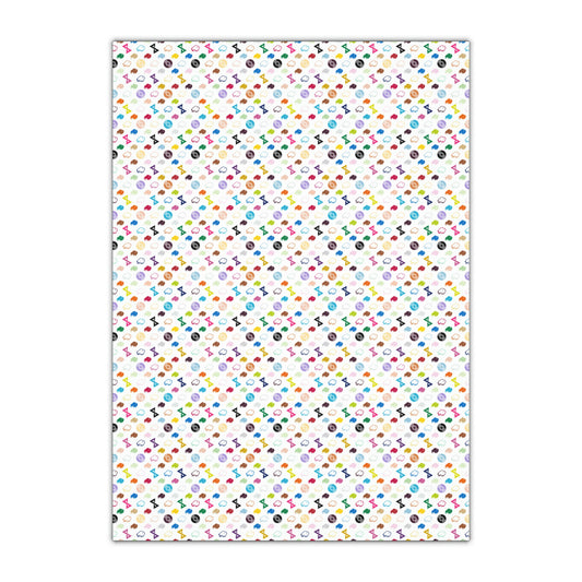 NaiVuitton Color Gift Wrapping Paper Sheets
