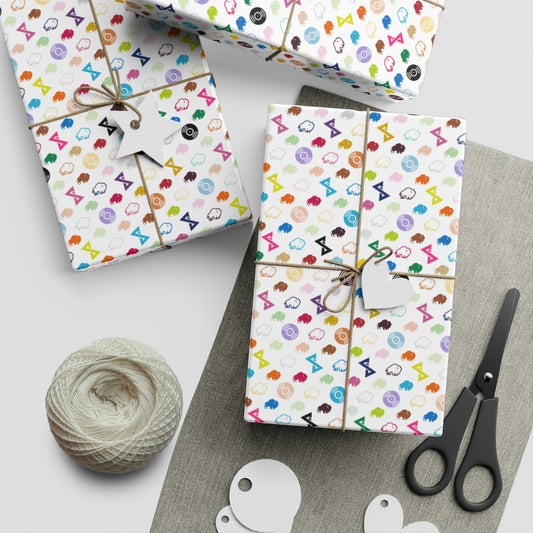 NaiVuitton Color Gift Wrapping Paper Sheets