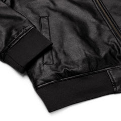 ESSAIDE Leather Bomber Jacket (XS-3XL | 2 colors)