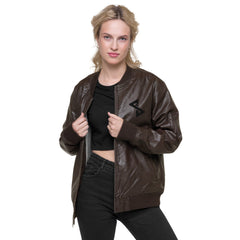 ESSAIDE Leather Bomber Jacket (XS-3XL | 2 colors)