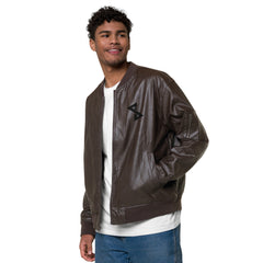 ESSAIDE Leather Bomber Jacket (XS-3XL | 2 colors)