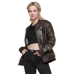 ESSAIDE Leather Bomber Jacket (XS-3XL | 2 colors)