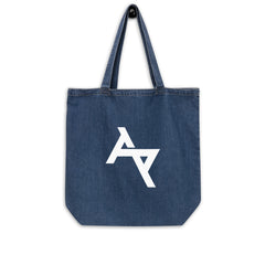 AKPH logo print organic denim totebag