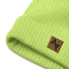 AKPH brown block logo ribbed knit beanie (8 colors)