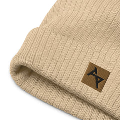 AKPH brown block logo ribbed knit beanie (8 colors)