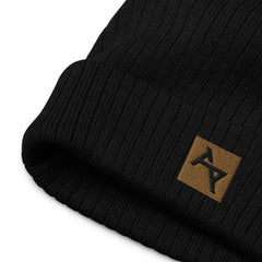 AKPH brown block logo ribbed knit beanie (8 colors)