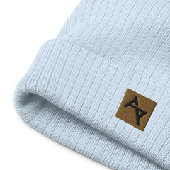 AKPH brown block logo ribbed knit beanie (8 colors)