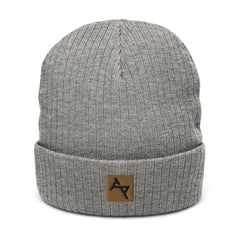 AKPH brown block logo ribbed knit beanie (8 colors)