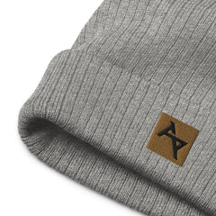 AKPH brown block logo ribbed knit beanie (8 colors)