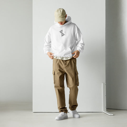 ESSAIDE logo Unisex Hoodie WHT (S-5XL)