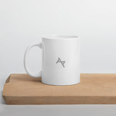 AKPH small silver logo WHT mug