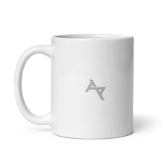 AKPH small silver logo WHT mug