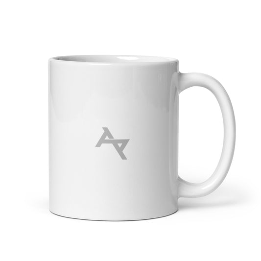 AKPH small silver logo WHT mug
