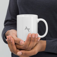 AKPH small silver logo WHT mug