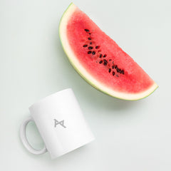 AKPH small silver logo WHT mug