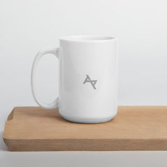 AKPH small silver logo WHT mug