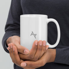 AKPH small silver logo WHT mug